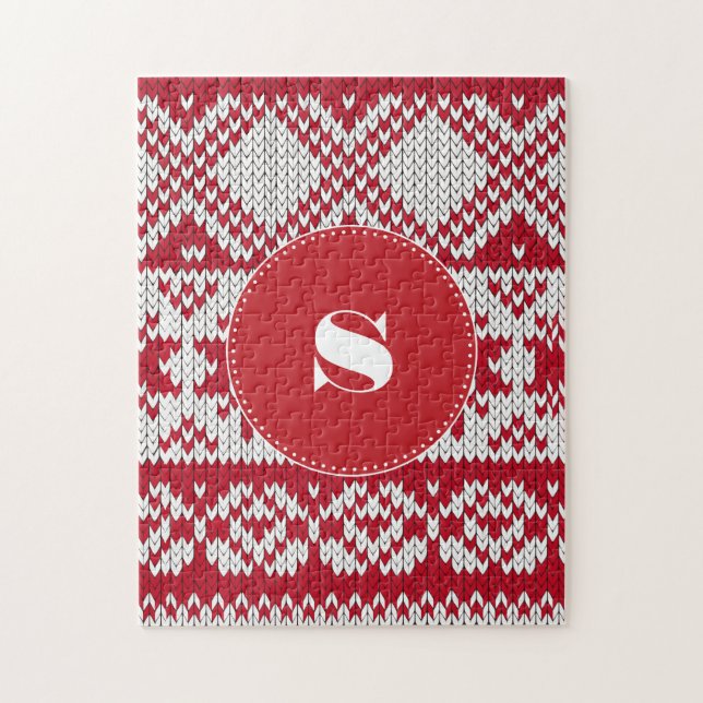 Knitted Xmas Jigsaw Puzzle (Vertical)