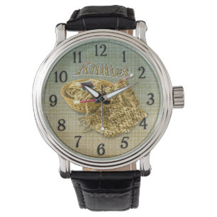 Knitter - Hand Knit Chenille Yarn Watch