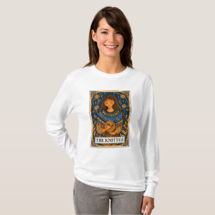 Knitter Knitting Tarot Theme T-Shirt