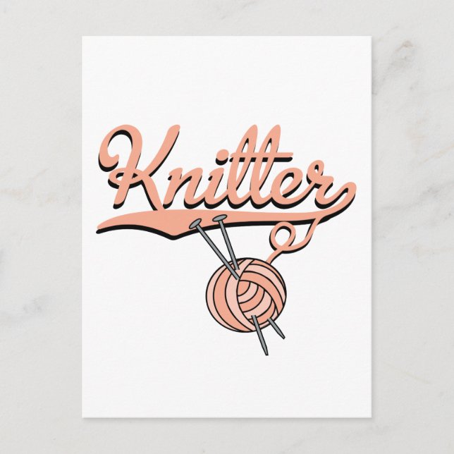 Knitter Postcard (Front)