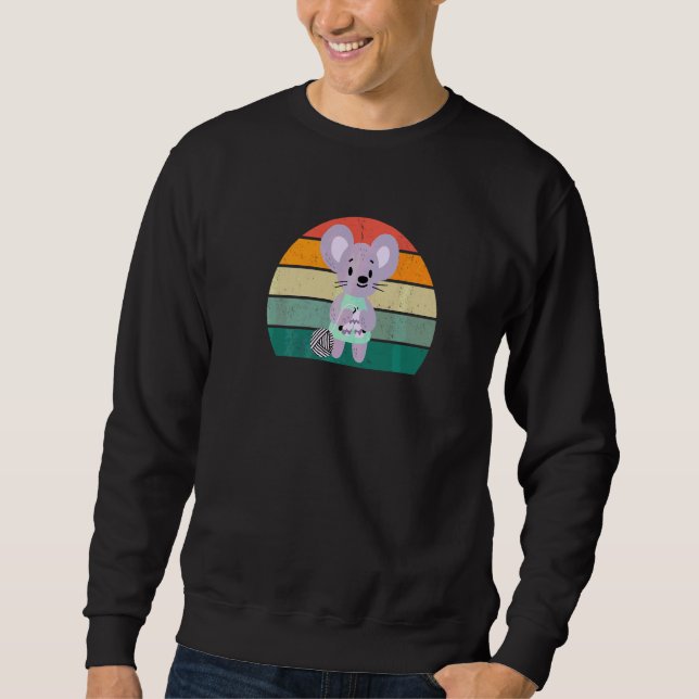 Knitter Seamstress Crochet Sewing Needle Crocheter Sweatshirt (Front)