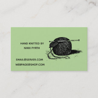 Knitters business card