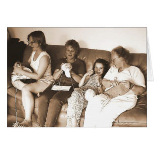 Knitters (card)