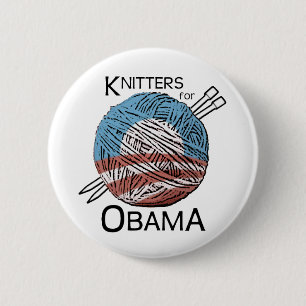 Knitters for Obama Button #1