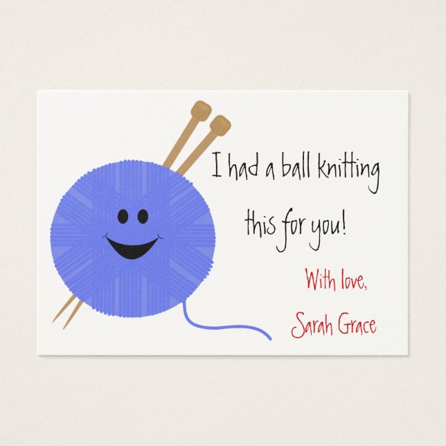 Knitter's Hang Tag (Front)