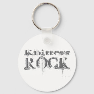 Knitters Rock Key Ring