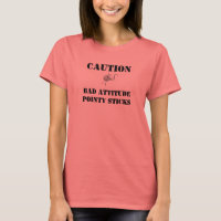 Knitter's tee: Bad attitude, pointy sticks