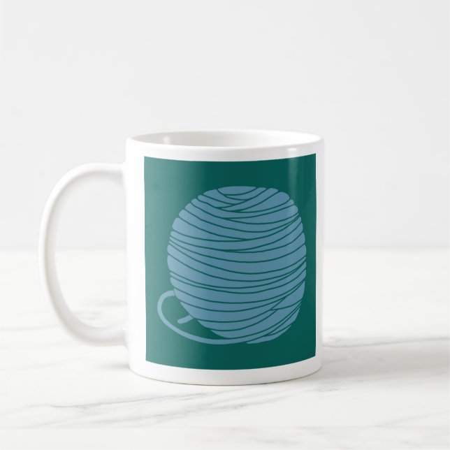 Knitter's Yarn Ball Mug (Left)