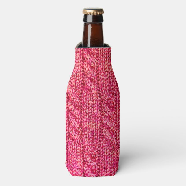 Knitting_015_by_JAMFoto Bottle Cooler (Bottle Front)