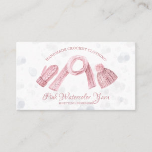 Knitting Amigurumi Crochet Winter Clothing Photo Business Card
