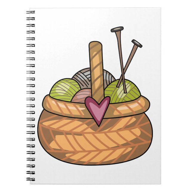 Knitting Basket Notebook (Front)