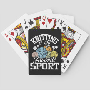Knitting Because Murder Is Wrong  Playing Cards