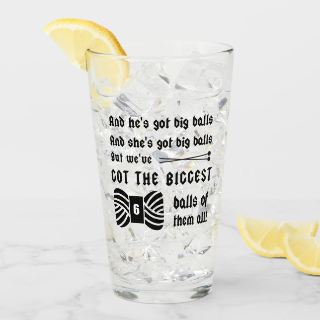 Knitting • Big Balls of Yarn • Crafts Glass (Front Ice)