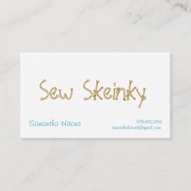 Knitting Business Card (Front)