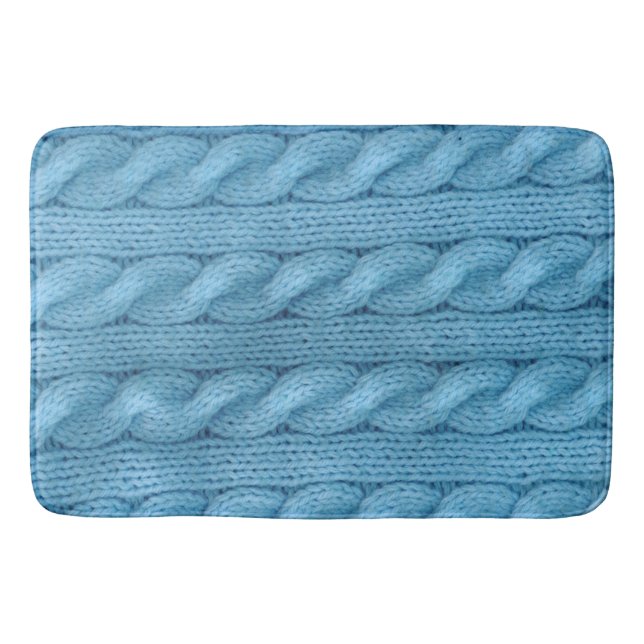 Knitting Cables Bath Mat (Front)