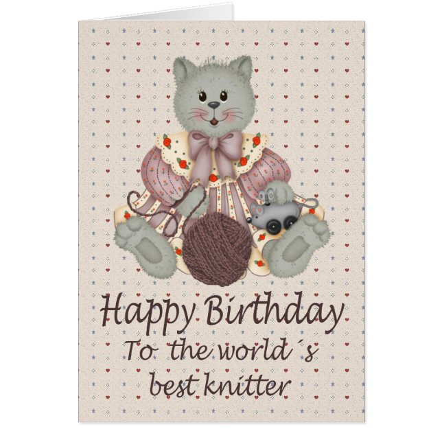 Knitting Cat (Front)