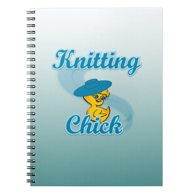 Knitting Chick #3 Notebook (Front)