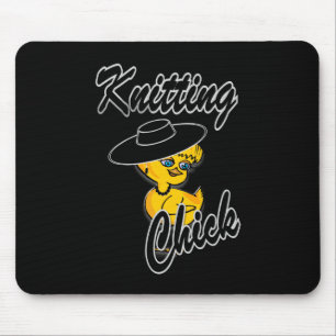 Knitting Chick #4 Mouse Pad
