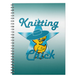 Knitting Chick #7 Spiral Notebook