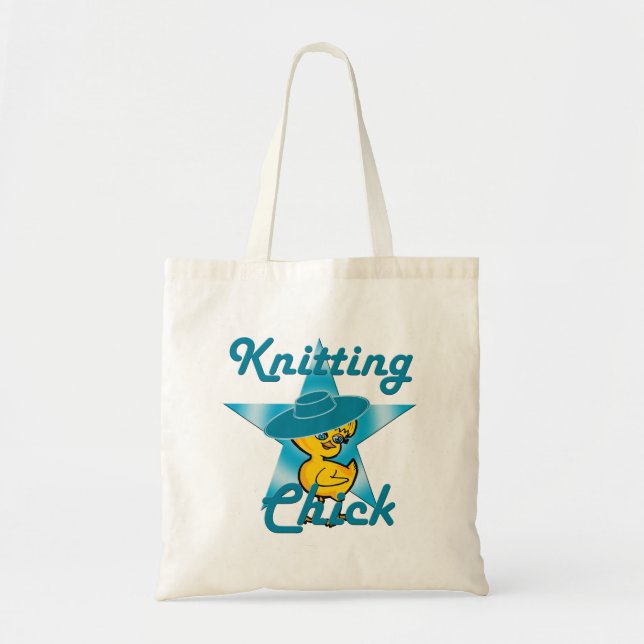 Knitting Chick #7 Tote Bag (Front)