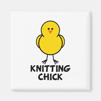 Knitting Chick Magnet