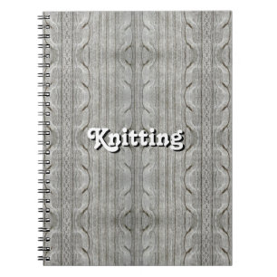 Knitting (customisable) spiral notebook