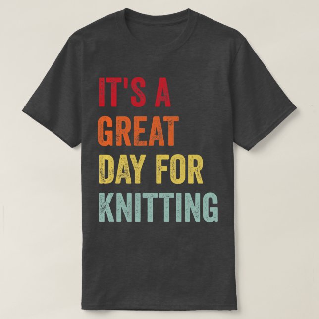 Knitting Enthusiast T-Shirt (Design Front)