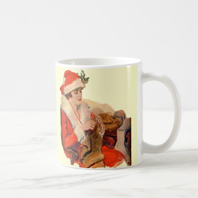 Knitting for Christmas Coffee Mug (Right)