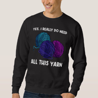Knitting For Men Women Crochet Yarn Thread Sweatshirt