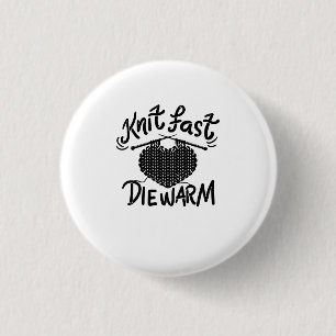 Knitting Funny Knitter 3 Cm Round Badge