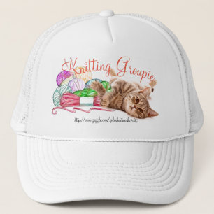 "Knitting Groupie" Trucker Hat