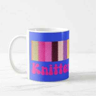 Knitting Heart, Crochet Lovers Pillow Print Coffee Mug