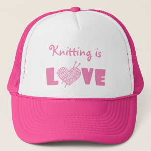 Knitting is Love Trucker Hat