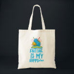 Knitting is my Happy Place Budget Tote Bag<br><div class="desc">Fun tote to sport around your knitting things.</div>
