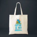Knitting is my Happy Place Budget Tote Bag<br><div class="desc">Fun tote to sport around your knitting things.</div>