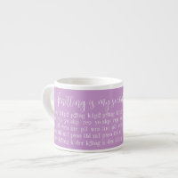KNITTING IS MY SECOND LANGUAGE Espresso Cup II