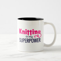 Knitting is My Superpower in Pink