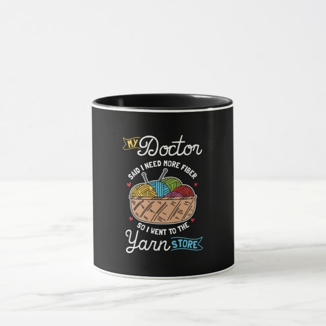 Knitting Knitter Mug (Center)