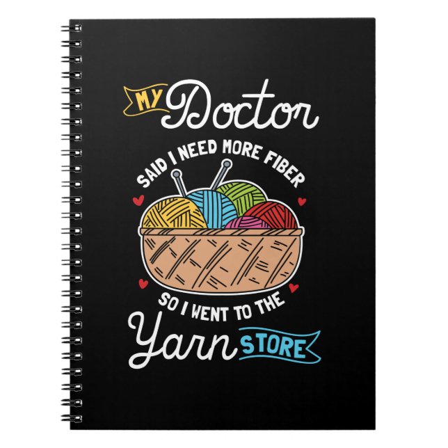 Knitting Knitter Notebook (Front)