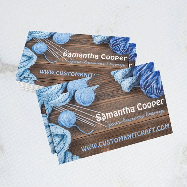 knitting/knitter Yarns Photography Business Card (Creator Uploaded)