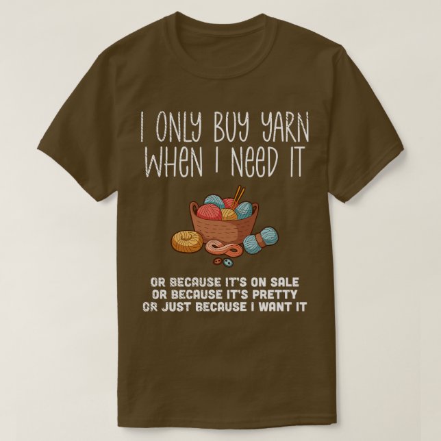 Knitting Knitting Basket 1 T-Shirt (Design Front)
