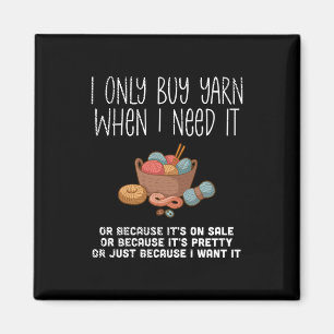 Knitting Knitting Basket Magnet