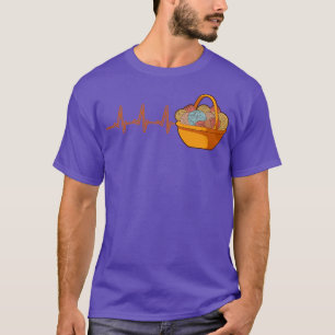 Knitting Knitting Basket With Wool T-Shirt
