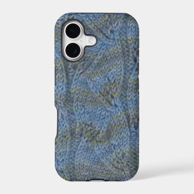 Knitting leaf lace sock for iPhone (Back)
