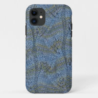 Knitting leaf lace sock for iPhone