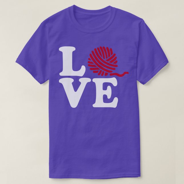 Knitting love T-Shirt (Design Front)