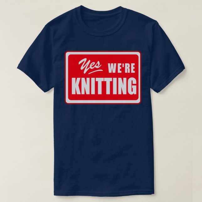 Knitting Lovers Gift Craft Yarn Knitters Club  T-Shirt (Design Front)