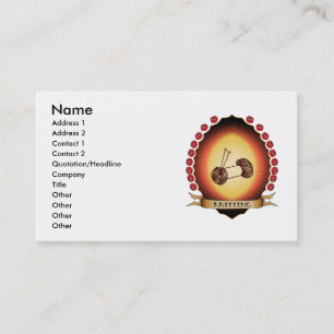 Knitting Mandorla Business Card