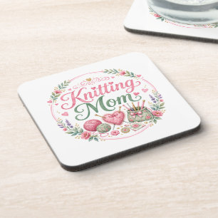Knitting Mum - Hard Plastic Coasters (6/Pack)