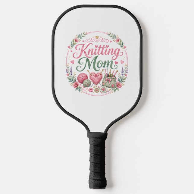 Knitting Mum -  Pickleball Paddle (Front)